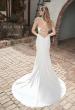 Picture of: Wedding Dress with Knot Detail and Draped Neckline in ivory, Style: J2099, Back Picture