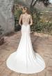 Picture of: Wedding Gown with Ornate Lace Top and Illusion Back in ivory, Style: J2101, Back Picture