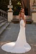Picture of: Chic Luxe Wedding Dress with Bustier Top and Stunning Illusion Corset Back in ivory, Style: J2221, Back Picture