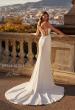 Picture of: Chic Luxe Jersey Wedding Dress with Ruching and Illusion Back in ivory, Style: J2228, Back Picture