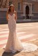 Picture of: Luxurious Lace Wedding Gown with V Neckline And Illusion Back in ivory, Style: J2255, Back Picture