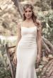 Picture of: Ruched Long Wedding Gown in Luxe Knit Jersey in ivory, Style: J2038, Detail Picture 1