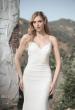 Picture of: Criss Cross Bodice Gown with Illusion Lace Back in ivory, Style: J2047, Detail Picture 1