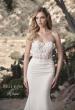 Picture of: Sweetheart Lace Bodice Gown with Ruched Skirt in ivory, Style: J2082, Detail Picture 1