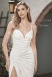 Picture of: Wedding Dress with Knot Detail and Draped Neckline in ivory, Style: J2099, Detail Picture 1