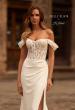 Picture of: Beautiful Off the Shoulder Lace and Lux Jersey Wedding Dress in ivory, Style: J2270, Detail Picture 1