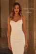 Picture of: Elegant Jersey Wedding Dress with Pearl Detail Neckline in ivory, Style: J2280, Detail Picture 1