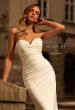 Picture of: Lux Jersey Strapless Dress with Ruching and Sweetheart Neckline in ivory, Style: J2281, Detail Picture 1