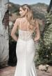 Picture of: Criss Cross Bodice Gown with Illusion Lace Back in ivory, Style: J2047, Detail Picture 2