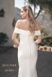 Picture of: Off the Shoulder V Neck Ruched Wedding Dress in ivory, Style: J2089, Detail Picture 2
