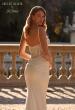 Picture of: Ruched Luxe Jersey Wedding Dress with Illusion Lace Corset Top in ivory, Style: J2172, Detail Picture 2