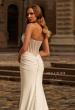 Picture of: Lux Jersey Strapless Dress with Ruching and Sweetheart Neckline in ivory, Style: J2281, Detail Picture 2