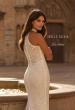 Picture of: High Neck Lace Fit and Flare Wedding Dress with Sheer Back in ivory, Style: J2323, Detail Picture 2