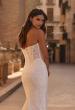 Picture of: Strapless Lace Fit and Flare Wedding Dress with Sweep Train in ivory, Style: J2333, Detail Picture 2