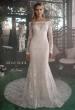 Picture of: Beautiful Lace Off the Shoulder Long Sleeve Gown in ivory, Style: J2091, Detail Picture 3
