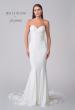 Picture of: Strapless Chic Luxe Jersey Gown with Ruching on the Bodice in ivory, Style: J2107, Detail Picture 4