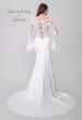 Picture of: Stunning Luxe Jersey Gown with Lace Bell Sleeves and Unique Button Up Back in ivory, Style: J2150, Detail Picture 5