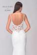 Picture of: Luxe Jersey Wedding Dress with Lace Illusion Back and Ruching in Ivory, Style: J2133, Detail Picture 6