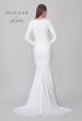 Picture of: Chic Long Sleeve Luxe Jersey Knit Gown with Deep V Neckline in ivory, Style: J2171, Detail Picture 6