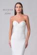 Picture of: Strapless Chic Luxe Jersey Gown with Ruching on the Bodice in ivory, Style: J2107, Detail Picture 7