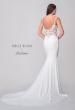 Picture of: Luxe Jersey Wedding Dress with Lace Illusion Back and Ruching in Ivory, Style: J2133, Detail Picture 7