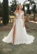 Picture of: Wedding Gown with Ornate Lace Off the Shoulder Bodice in III, Style: B1050, Main Picture
