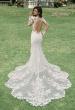 Picture of: Trumpet Style Wedding Dress with Stunning Clover Shape Train and Sleeves in III, Style: B1299, Main Picture