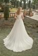 Picture of: Wedding Gown with Ornate Lace Off the Shoulder Bodice in III, Style: B1050, Back Picture