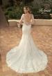 Picture of: Mermaid Dress with Stunning Lace and Sheer Sleeves in III, Style: B1091, Back Picture