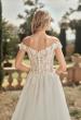 Picture of: Wedding Gown with Ornate Lace Off the Shoulder Bodice in III, Style: B1050, Detail Picture 2