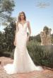 Picture of: Illusion Lace Back Wedding Gown with Trumpet Skirt in IIII, Style: B1034, Main Picture