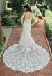 Picture of: Lace Trumpet Wedding Dress with Off the Shoulder Straps in IIII, Style: B1240, Back Picture