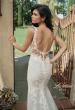 Picture of: Trumpet Gown with Plunge Neck and Detailed Lace Train in IIII, Style: B1199, Detail Picture 2