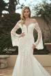 Picture of: Bell Sleeve Lace Wedding Dress with Off Shoulder Top in IIIII, Style: B1203, Detail Picture 1