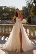 Picture of: Stunning Lace and Tulle Wedding Dress with Soft Ruched Bodice and Illusion Details in IIIII, Style: B1345, Detail Picture 2