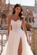 Picture of: Stunning Strapless Lace Corset Wedding Dress with Tulle Skirt in IIIII, Style: B1468, Detail Picture 2