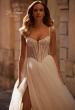 Picture of: Elegant Bridal Gown with Corset Bodice and Full A-line Skirt in IIIIII, Style: B1382, Detail Picture 1