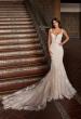 Picture of: Lace Mermaid Wedding Dress with Plunging Neckline in IIIINI, Style: B1473, Back Picture