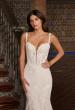 Picture of: Lace Mermaid Wedding Dress with Plunging Neckline in IIIINI, Style: B1473, Detail Picture 2