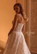 Picture of: A-line Strapless Lace Wedding Gown with Exposed Boding and Illusion Waist in IIILI, Style: B1381, Detail Picture 2