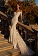 Picture of: Mermaid Lace Wedding Gown with Illusion Long Sleeves and Off the Shoulder Top in IIINI, Style: B1331, Main Picture