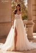 Picture of: A Line Gown with Bustier Illusion Bodice and Gorgeous Lace Applique Details in IIINI, Style: B1351, Main Picture