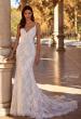 Picture of: Beautiful Lace Wedding Gown with Illusion Lace Back and Beaded Straps in IIINI, Style: B1314, Back Picture