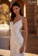 Picture of: Beautiful Lace Wedding Gown with Illusion Lace Back and Beaded Straps in IIINI, Style: B1314, Detail Picture 1