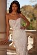 Picture of: Lace Fitted Wedding Dress with Strapless Bodice and Corset Details in IIINI, Style: B1357, Detail Picture 1