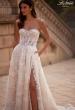 Picture of: A Line Wedding Gown with Slit in a Beautiful Lace in IIINI, Style: B1358, Detail Picture 1