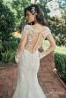Picture of: Long Sleeve Lace Gown with Beautiful Train and Illusion Back in IIINI, Style: B1248, Detail Picture 2