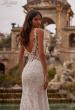 Picture of: Lace Wedding Dress with V Neckline and Sheer Side Detail in IIINI, Style: B1308, Detail Picture 2