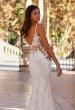 Picture of: Beautiful Lace Wedding Gown with Illusion Lace Back and Beaded Straps in IIINI, Style: B1314, Detail Picture 2