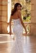 Picture of: Lace Fitted Wedding Dress with Strapless Bodice and Corset Details in IIINI, Style: B1357, Detail Picture 2